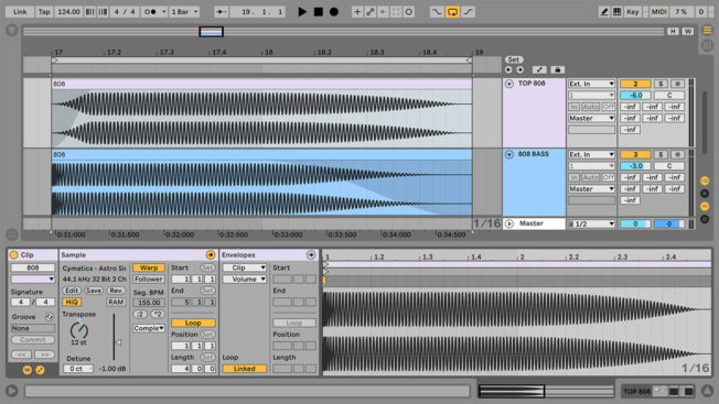 808 Octave Layer in Ableton Live
