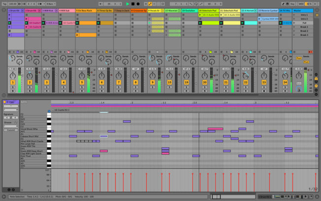 Ableton Live 10 Session View