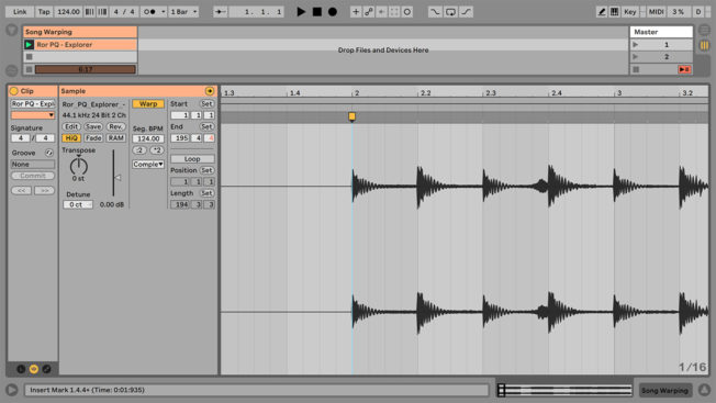 Ableton Live Activate Warping