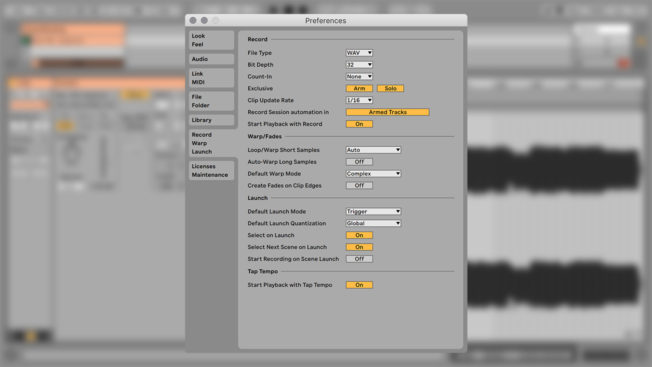 Ableton Live Auto-Warp Long Samples