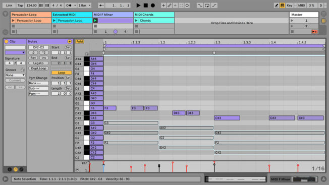 Ableton Live Deactivate MIDI Notes