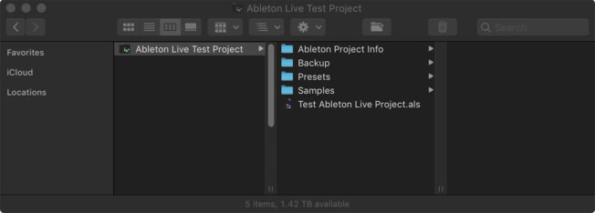 Ableton Live Project Folder