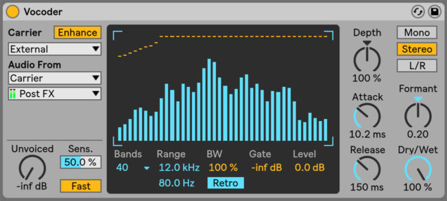 Ableton Live Vocoder 