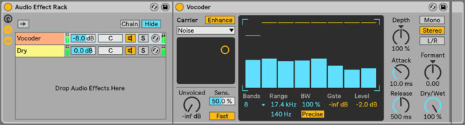 Ableton Live Vocoder