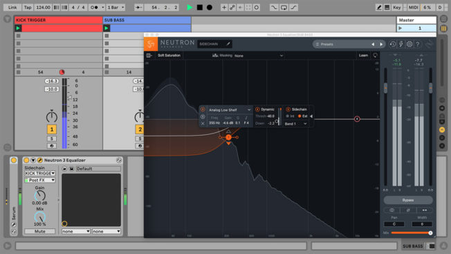 Ableton Live and iZotope Neutron Equalizer