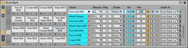 Drum Rack Chains