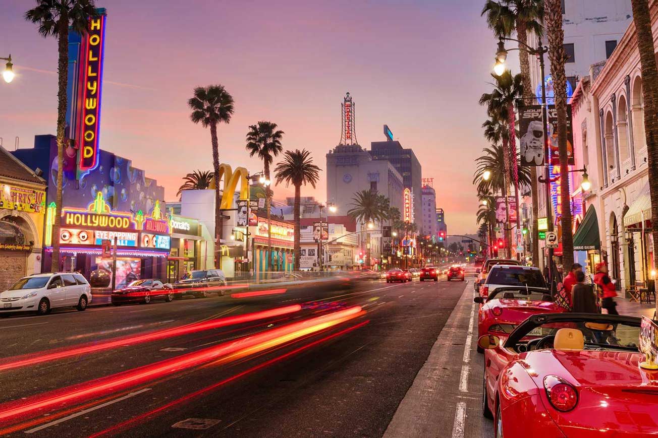 Hollywood Boulevard Los Angeles California