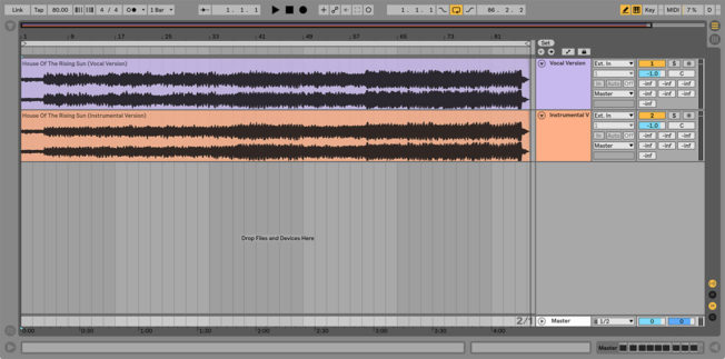 isolate vocals Ableton Live