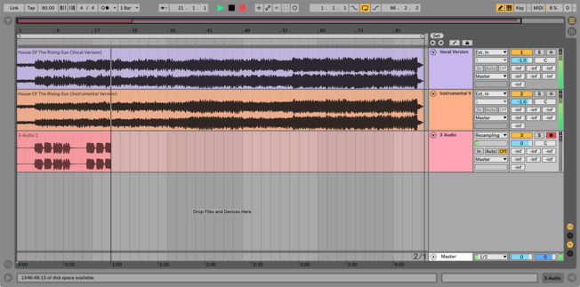 isolate vocals Ableton Live