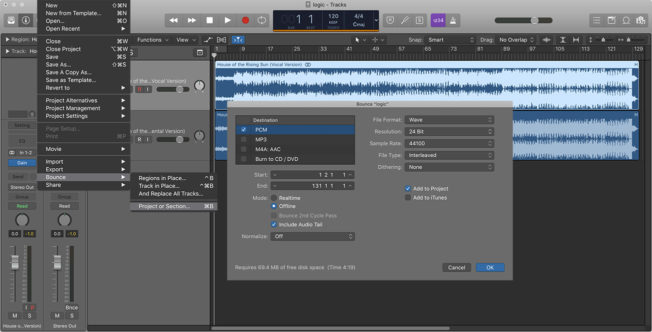 isolate vocals logic pro