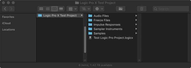 Logic Pro X Project Folder