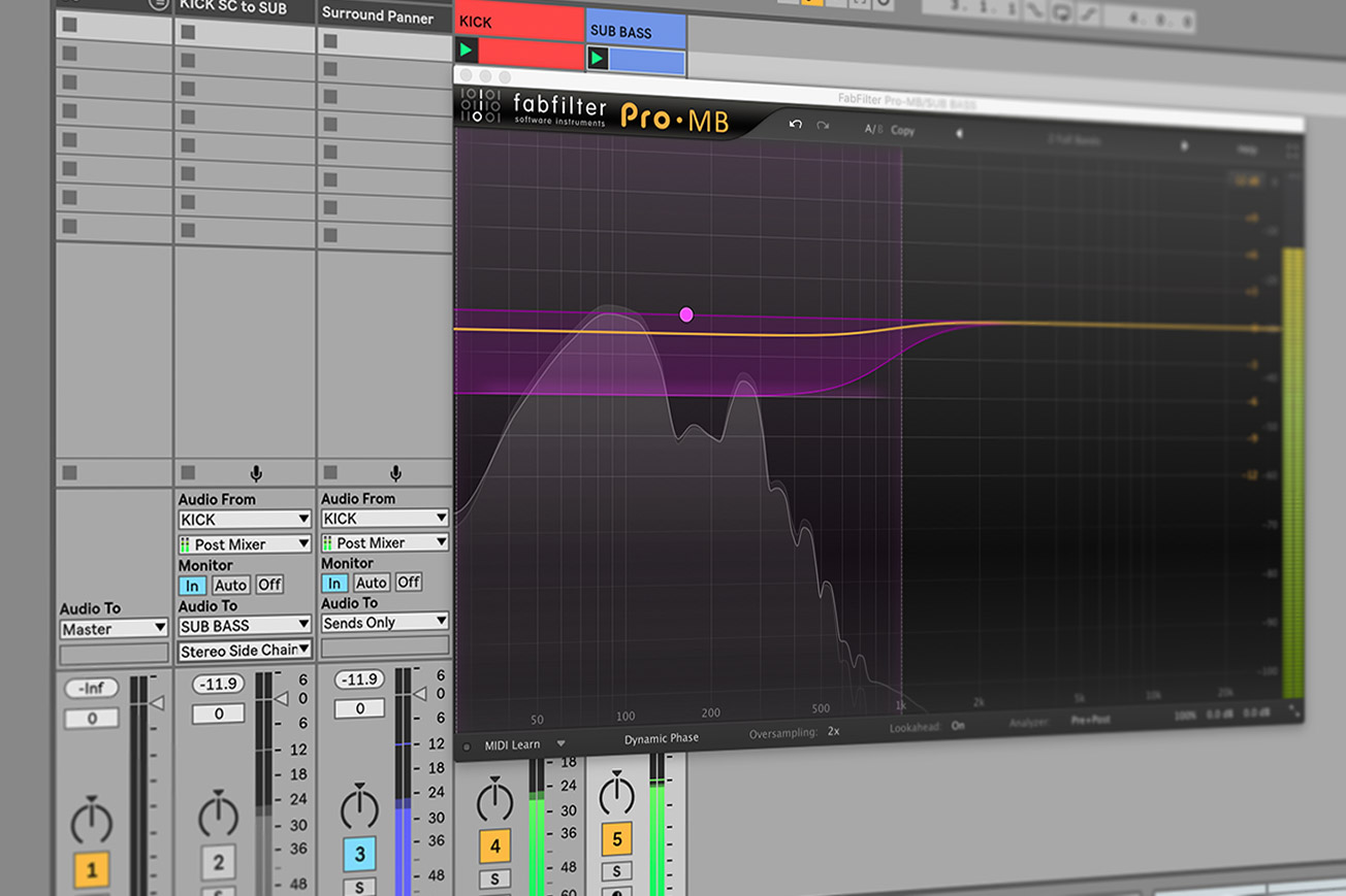 Fabfilter Pro-MB - How to Sidechain in Ableton Live